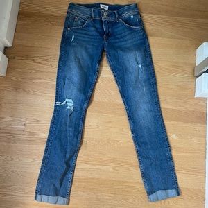 Hudson Cropped Denim Jeans, Pockets Size 26
